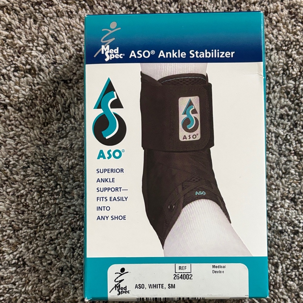 ASO Ankle Stabilizer in white